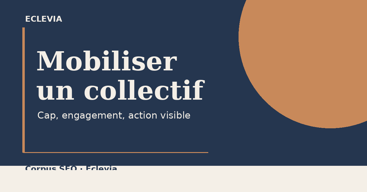 Mobiliser un collectif : relier les échanges aux actions